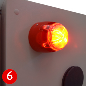Warning indicator lamp 